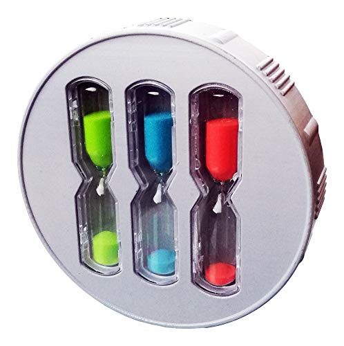 EcoSavers Minuteur de Douche Hourglass 3 sabliers 4, 6 et 8 Minutes Minuteur de Douche