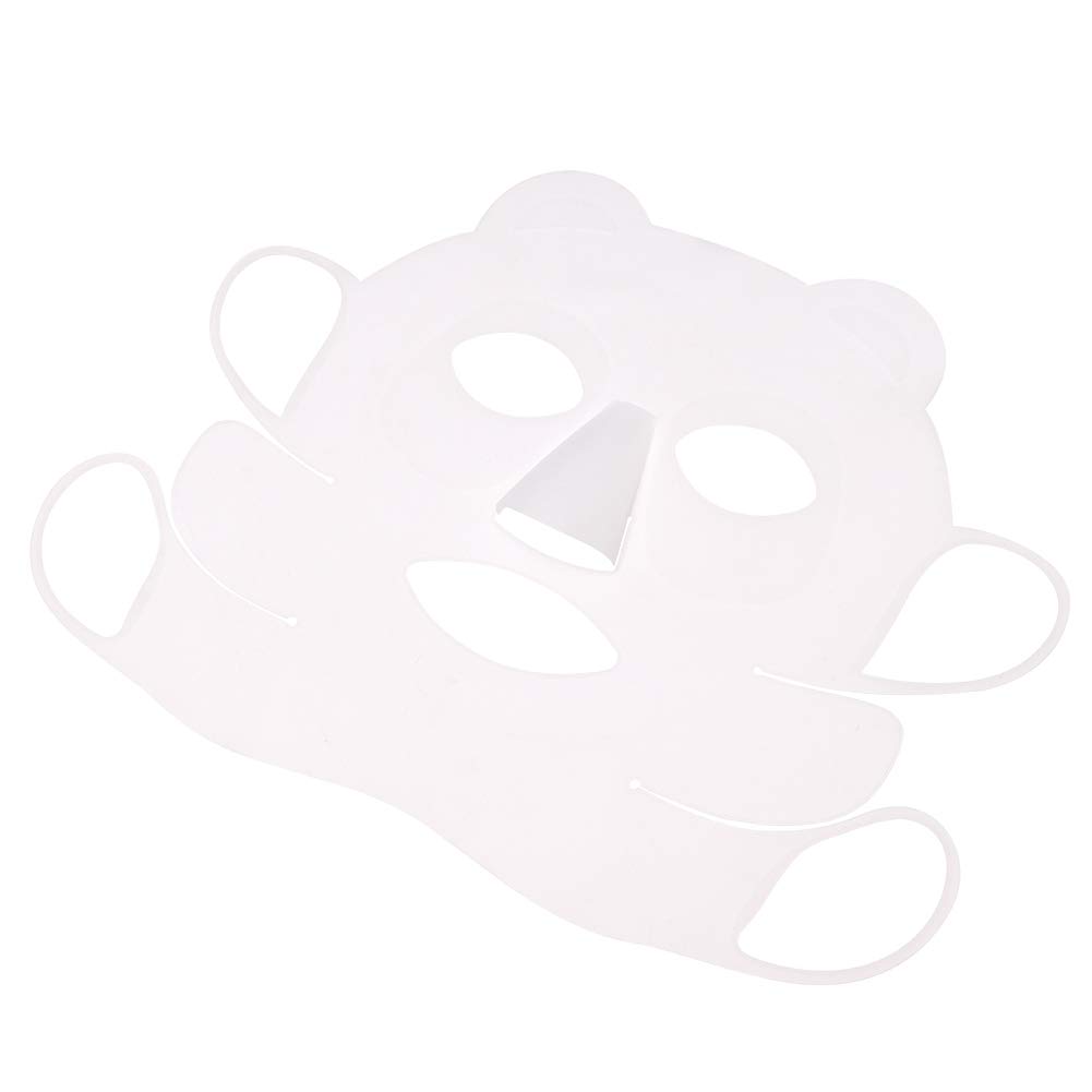 Silicone Face Mask Cover, Reusable Ear-Hook Silicone Cover Prevent Serum Evaporation Salon Beauty Tool