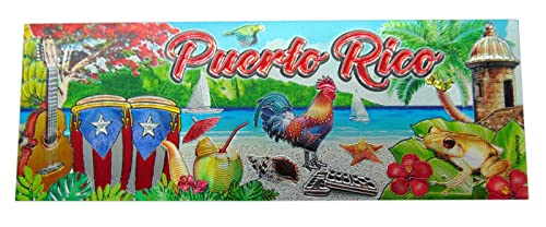 Imán decorativo rectangular de 5 pulgadas para nevera