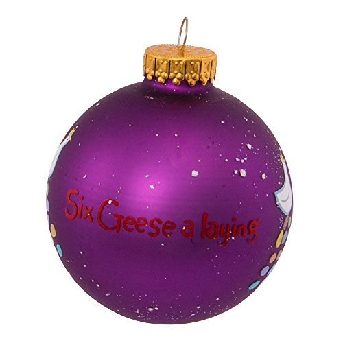 Kurt Adler Twelve Days of Christmas Glass Ornament Set #TOP12