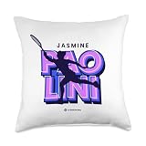 Tennis Type Set - Jasmine Paolini Throw Pillow