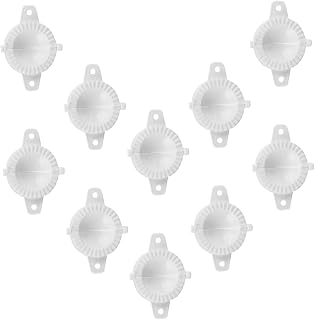 Toyvian 20 Pcs Dumpling Maker Molds with Fu Character 7cm Diameter Pp Baking Dumpling Press Tools for Homemade Wrappers Kitchen Gadget for Cooking and Food Preparation