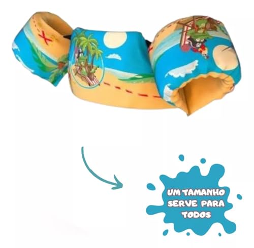 Boia Colete Salva Vida Infantil Crocodilo Ajustável Praia e Piscina até 25kg