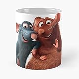 Rats Friends Chef Mouse Emile Remy Ratatouille Best Mug hält Hand 11oz aus weißer Marmorkeramik