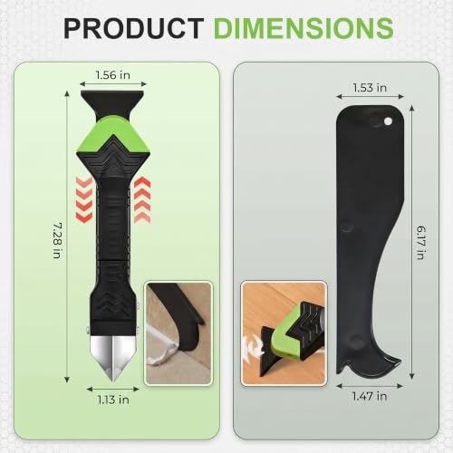 5 in 1 Caulking Tool, Silicone Caulk Remover Tool for Home Improvement by Dekvoraq - Used condition - Image 5