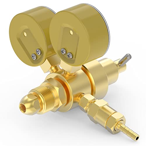 Yeswelder Argon Co2 Regulators With Hose Gauges Gas Welding Regulator For Mig And Tig, 0-4000 Psi, Cga580 Inlet Connection #TOP6