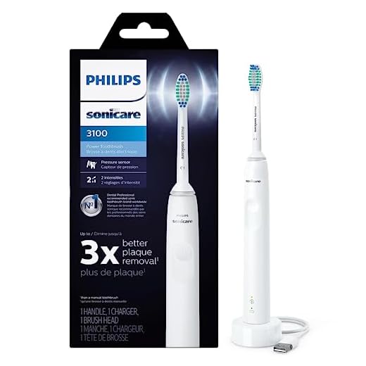 Philips Sonicare Power Toothbrush, Rechargeable Electric Toothbrush with Pressure Sensor, White