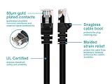 Monoprice 102164 100 ft Cat5e 24AWG UTP Ethernet kabel sieciowy krosowy - czarny