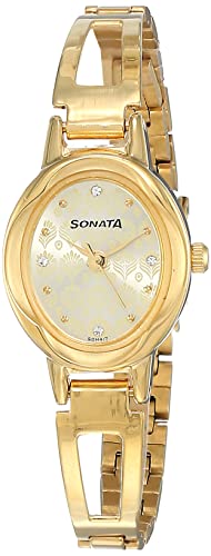 Sonata Pankh Analog Champagne Dial Women's Watch NM8085YM05/NN8085YM05