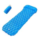 [Paketgröße] 20*10*10cm. Einblasbares Sleeping Pad, Ultralight Compact Camping Mattress Pad Moistureproof Air Sleeping Mat for Camping Hiking Backpacking Beach Lawn Rial Sleeping Bag,A