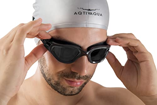 Aqtivaqua Swimming Goggles Swim Goggles For Adults Men Women Kids Youth Girls Boys Children Dx (Black, Shade) #TOP5