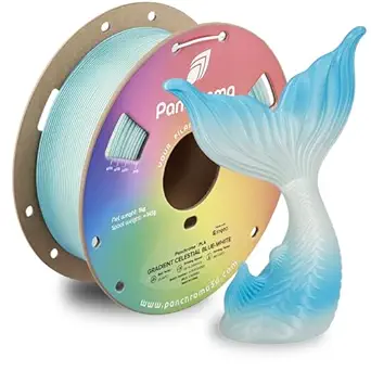 Polymaker Panchroma Gradient Celestial PLA Blue-White 3D Printing Filament, 1.75mm 1KG, Premium Gradient PLA, Easy to Print, AMS Compatible, Perfect for Figurines, Display Models and Fantasy Designs