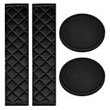 【Installation Facile & Entretien Sans Souci】Enroulez simplement le coussin ceinture voiture enfant (et adulte) autour de la ceinture avec un velcro résistant, ajustez-le à la position parfaite et fixez-le solidement. Le coussin est amovible et lavable en machine pour conserver sa fraîcheur quotidienne. En outre, les sous-verres en caoutchouc sont waterproof et anti-poussière — il suffit de les essuyer ou de les rincer pour maintenir l’intérieur de la voiture propre avec peu d’effort.