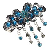 Strass Haarspange mit Blume für Hochzeit und Party aus Legierung ...