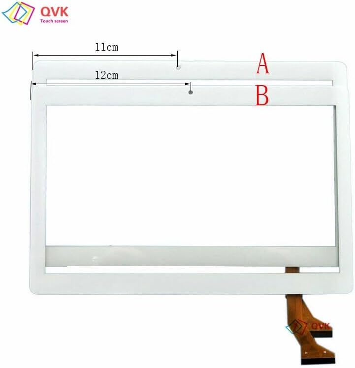 Image showing two types of touch screen panels, labeled A and B, with a measurement of 11cm and 12cm respectively.