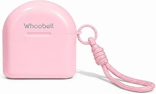 Retainer Case with Lanyard, Magnetic Closure Clear Aligner Case for Retainers, Dentures, Mouth Guards & Dental Tools, Portable Ventilated Travel Dental Storage Box for Women, Teens (Pink)