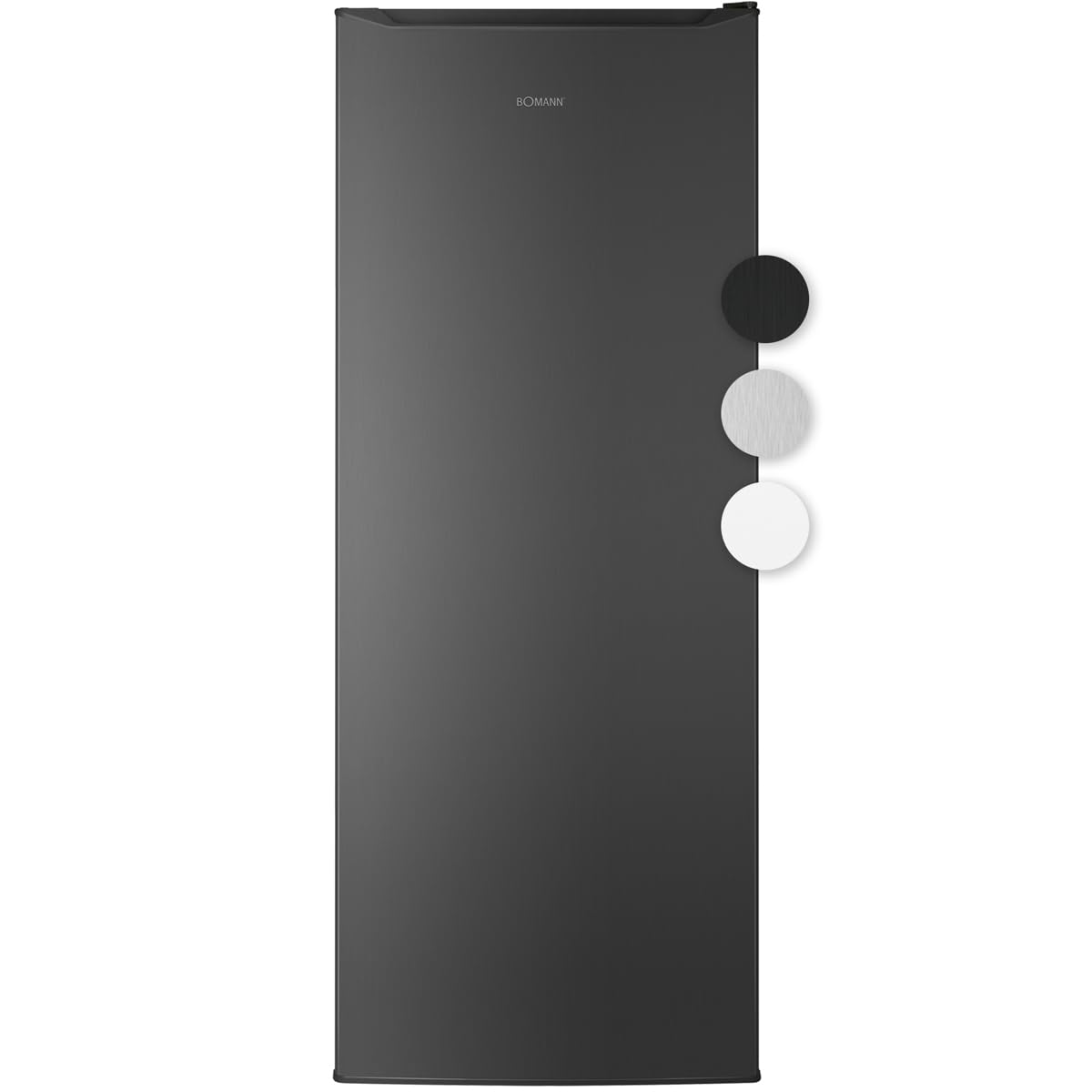 Bomann® Kühlschrank ohne Gefrierfach | Energieklasse D | 143cm | 5 Ablagen | 0°C ~ +8°C | leise 39dB | Getränkekühlschrank | 242L Flaschenkühlschrank | Kühlschrank groß | VS 7363 schwarz-inox