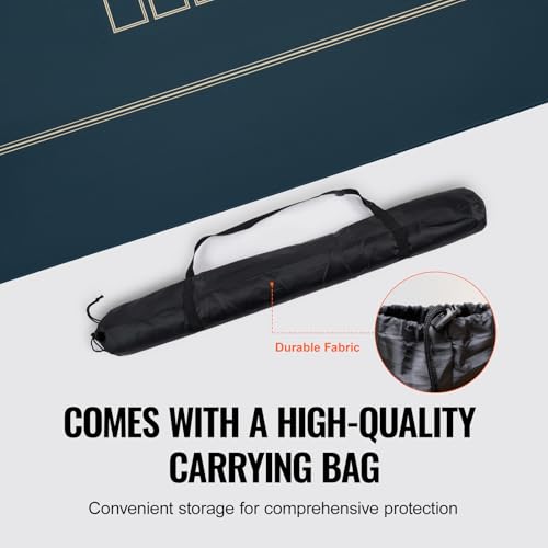 VEVOR Pokermatte Pokertischplatte, 180 x 90 cm Pokertischauflage, 6–8 Spieler, faltbare Pokertischplatte mit Tragetasche, tragbarer Pokertisch Pokerteppich für Pokerspiele, Pokerraum, rechteckig, grün