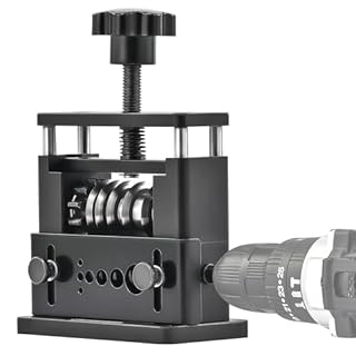 CREWORKS Manual Wire Stripping Machine, Drill Powered Wire Stripper Machine with 6 Channels 5 Blades, Portable Cable Stripper Tool with Hand Crank for 3.4 5 7 10 12 17 mm Scrap Copper Cables Recycling