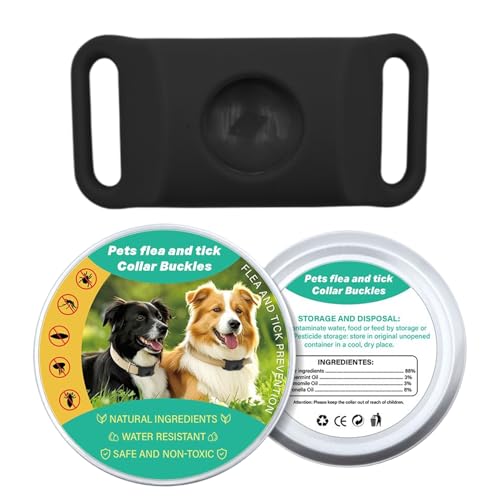 Dog Collars - 調整可能ストラップ付きノミ首輪 | バックルデザイン 90日間保護 ペットケア 屋内 屋外 家具