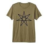 Tribal Elven Star Ouccult Heptagram Seven Pointed Symbol Premium T-Shirt