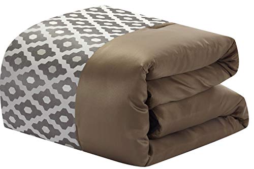 Grand Avenue Geometirc King Size Comforter Set, 10 Piece, Jacquard Home Decor, Premium Lightweight Microfiber #TOP1