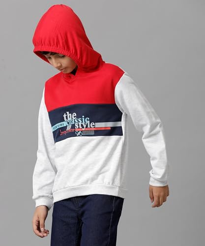 Image of KYDA KIDS Boys Cotton Hooded Neck Hoodies - Sweatshirt with Hoodies Full Sleeves Boys Winter Wear, Long Sleeve Sweatshirts for Boys - Regular Fit Multicolor(HOOD-A-C5-9-10Y)