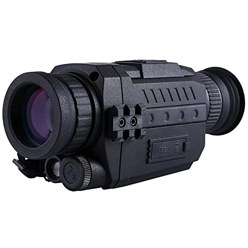 WQOTHHZR Monocular Digital De Visión Nocturna, Foto Y Vídeo HD, Gafas Infrarrojas En 100% Oscuridad, For Adultos, Equipo De Caza, Vigilancia