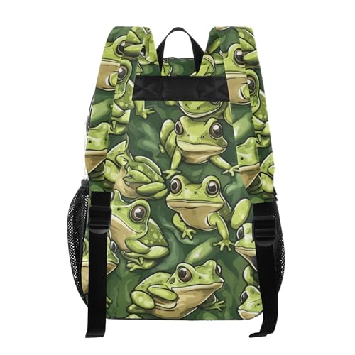 Funny Green Frogs Clear Backpack PVC Transparent Backpack Lightweight Book Bag Capacity Clear Bag for Kids Boys Girls3