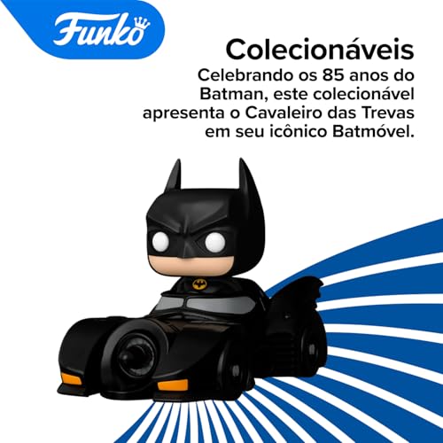 Boneco Funko POP! Rides Deluxe - DC Comics Batman 85 Anos - Batman no Batmóvel (1989)
