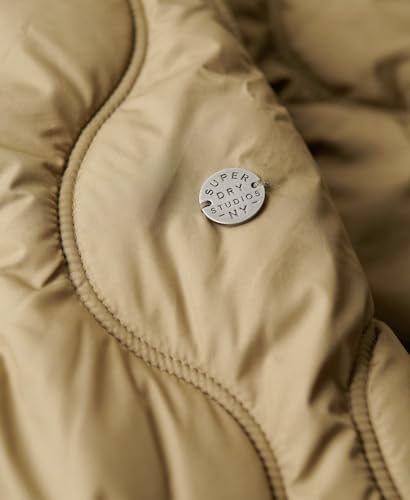 Superdry Para Mujer. W5011662A Chaqueta Forro Largo Studios Verde (L), Casual, PoliéSter Reciclado, Sostenible - 6