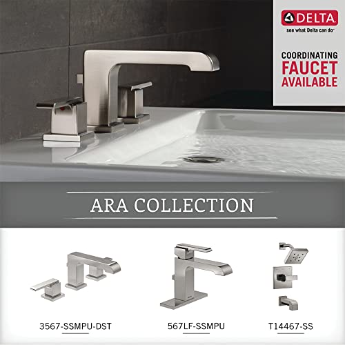 Delta 77550-Ss Ara Toilet Paper Holder, 6.25 X 6.25 X 6.25 Inches, Brilliance Stainless Steel #TOP5