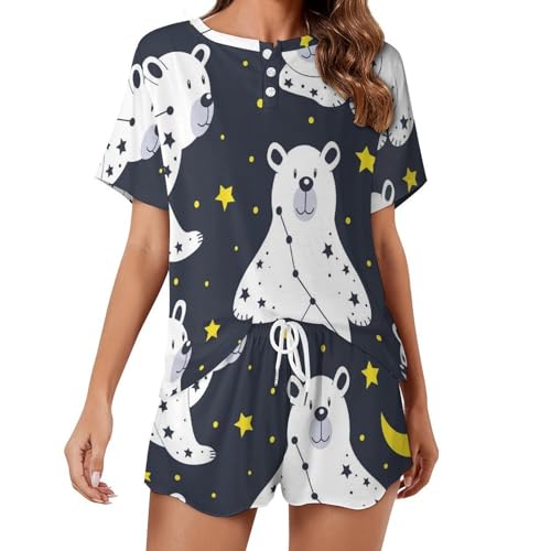 Pyjama femme manches courtes pour retrouver la magie des nuits étoilées