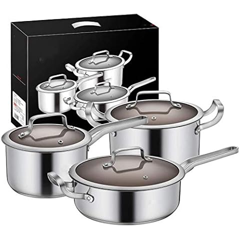 HULUWAWA Stainless Steel Cookware Set Cover