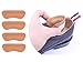Heel Grip Liner Insert for Shoes Too Big,Shoe Filler Improved Shoe Fit and Comfort,Leather Prevent Blisters 2 Pair (Khaki, Thicker)