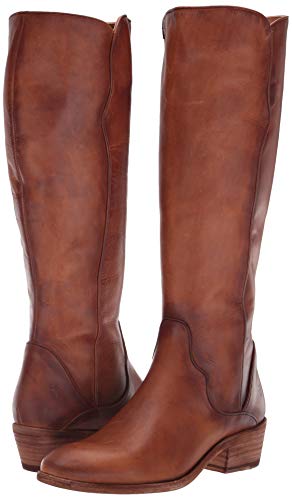 Frye Carson Piping Tall Boots for Women Made from Antiqued Pull-Up Leather with Western-Style Piping, Inside Zipper… - Image 3