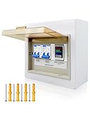 BOQNZN 240V 60A Generator Transfer Switch, Prewired Transfer Panel with Multi-Function Digital Display, Manual Transfer Switch Kit for Portable Generators 15000 Watts, Easy Wiring