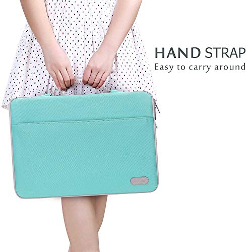 ProCase Laptop Sleeve Case, 15 15.6 inch Laptop Bag Water Resistance Durable Computer Carrying Case Cover, Compatible with HP Dell MacBook Lenovo Chromebook -Mint Green - Thumbnail 6