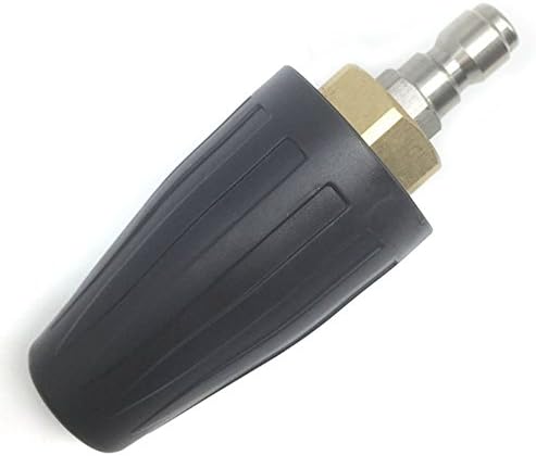 YOKING Turbo Nozzle For Pressure Washers YK-3K25N, 3000 PSI，2.2GPM with 1/4" Plug, Black (Ceramic Nozzle size 2.5) (025 nozzle)