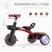 SEREED Colorful Lighting Toddler Tricycle Gift Toy for Ages 2-5 Boys Girls, Image 2 SEREED Colorful Lighting Toddler Tricycle Gift Toy for Ages 2-5 Boys Girls, Image 2