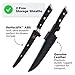Dalstrong Fillet Knife - 7 inch Flexible Blade - Gladiator Series Elite - High Carbon German Steel - Black G10 Handle Boning Knife - w/Two Sheaths - Razor Sharp Kitchen Knife Gift - NSF Certified