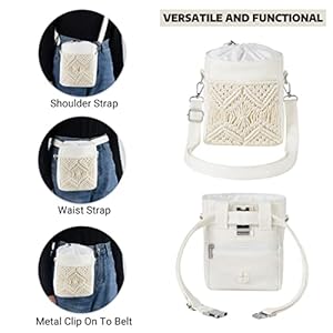 Mkono Dog Treat Pouch, Treat Pouches for Pet Training 3 Ways to Wear Dog Treat Bag Hand-Free Dog Walking Fanny Pack with Adjustable Waist Belt, Shoulder Strap, Poop Bag Dispenser Mkono Dog Treat Pouch, Treat Pouches for Pet Training 3 Ways to Wear Dog Treat Bag Hand-Free Dog Walking Fanny Pack with Adjustable Waist Belt, Shoulder Strap, Poop Bag Dispenser