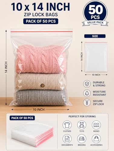 Image of Tia Crafts Resealable Transparent Zip Lock /Zipper Pouch Bags Air Tight Pouch Bag, for Bags for Jewellery, Prasad Pedha Packing, Craft Accessories & Small Item Storage (3X4 inch, 100 pcs)