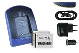 2 Akkus + Ladegerät (Netz+Kfz+USB) EN-EL19 für Nikon Coolpix A100 A300 S33 S100 W100 S3700 S5300 S6900 S7000. - s. Liste