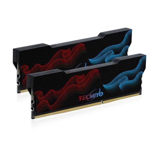 TECMIYO DDR4 3200Mhz PC4-25600 16GB×2カード(32GBkit) デスクトップメモリ ヒートシンク付