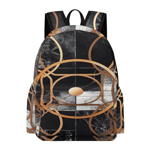 Patchwork Pattern Printed Backpack Water-Resistant Pack Stylish Bag Lightweight Travel Backpack