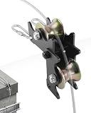 Heavy Duty Lifting Pulley Hoist System, 90 Degree Angle 5MM Thick Steel Lifting Block with Ball Bearings...