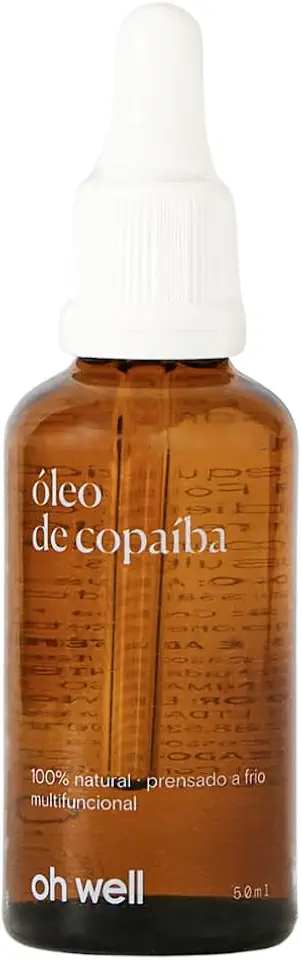 Óleo de Copaíba 100% Natural - Alivia Irritações, Reduz Espinhas e Marcas - 50ml
