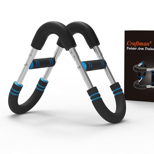 Portable Chest Expander & Arm Twister Trainer - Detachable Upper Body Workout Equipment for Home/Gym, Muscle Strengthening Spring Bar with Resistance Adjustment - Fitness Gear for Men & Women