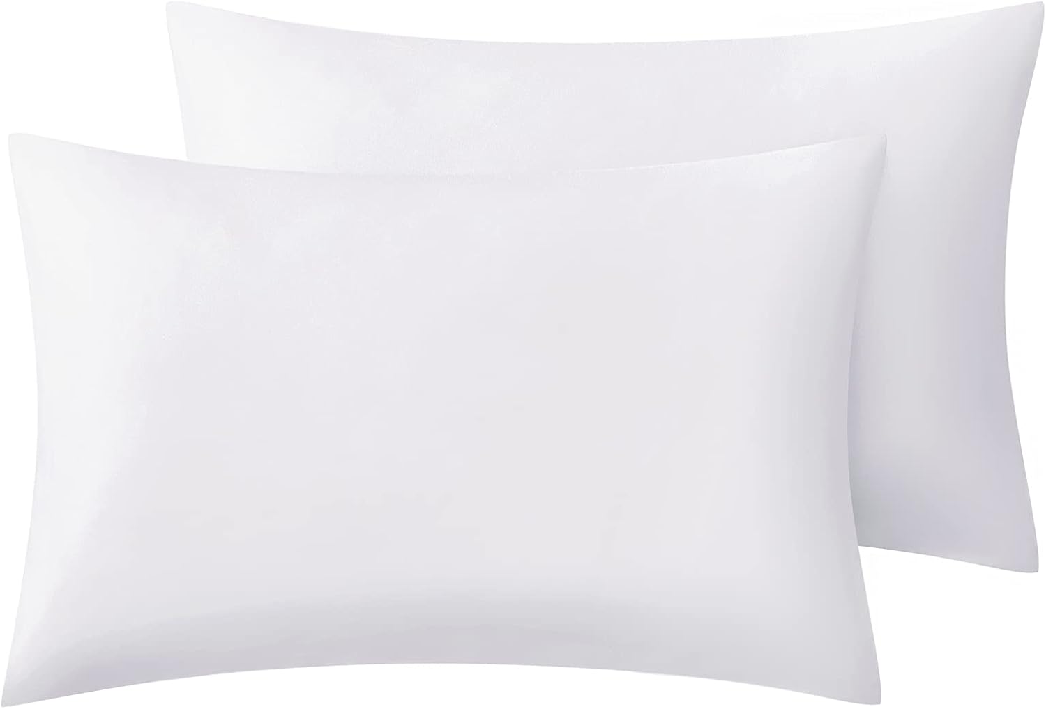 Comaza Pillowcases Standard Size Set of 2 - Navy Blue Standard Pillowcases 20x26 Inches - Extra Soft Brushed Microfiber Pillowcase Covers - Fade & Wrinkle Resistant Pillowcase with Envelope Closure